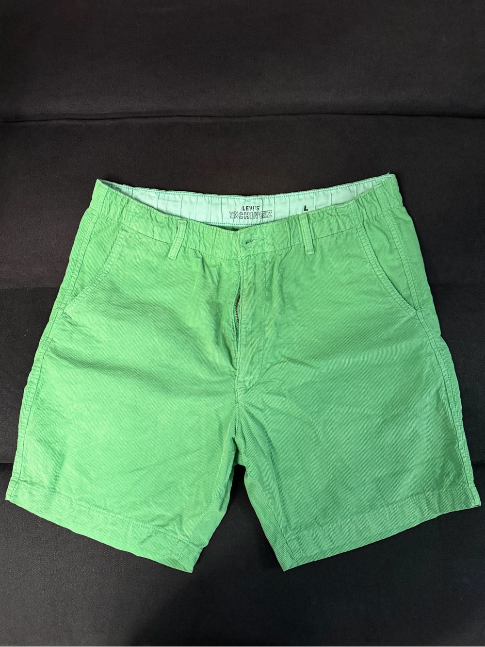 Levi's XX Chino EZ Men's Green Corduroy Shorts Size L/G